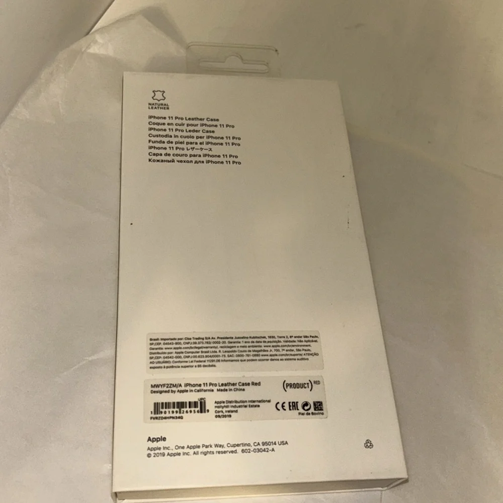 Apple iPhone 11 Pro Leather Case - Red new never used